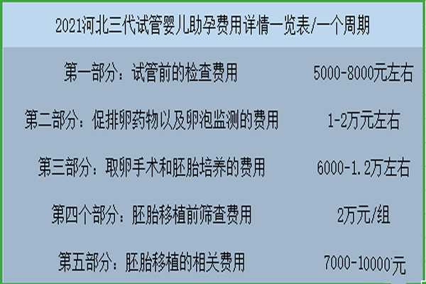 沾化县世纪试管代妈价格_2021湖北三代试管婴儿助孕费用明细详情一览表